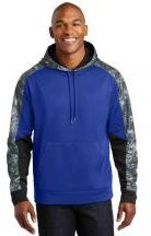 Sport-Tek® Sport-Wick® Mineral Freeze Fleece Colorblock Hooded Pullover